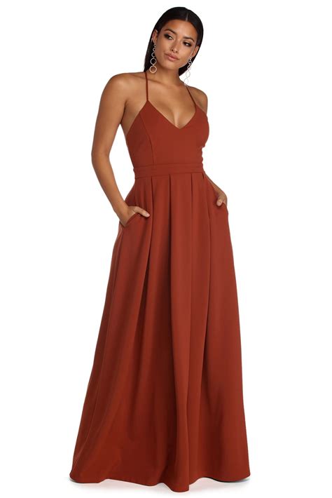 Burnt Orange Dress Outfit | PrestaStyle