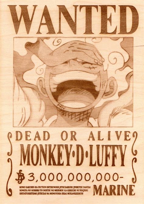 Luffy Wanted Poster 2024