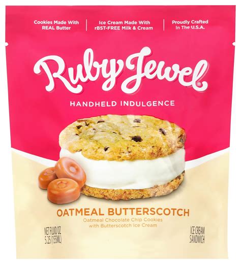 Amazon.com: Ruby Jewel, Ice Cream Sandwich, Oatmeal And Butterscotch, 5