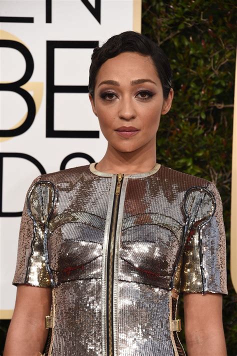 RUTH NEGGA at 74th Annual Golden Globe Awards in Beverly Hills 01/08