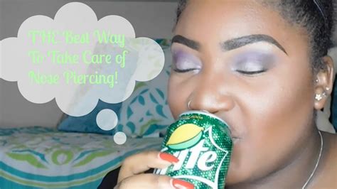 How to take care of a nose piercing - YouTube