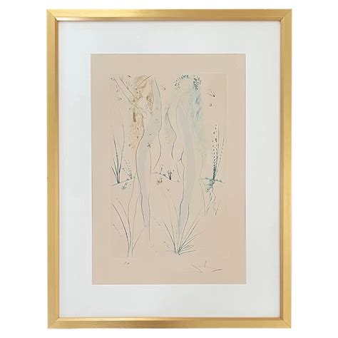 "Two Nudes" Songs of Solomon Etching by Salvador Dali, Artists Edition