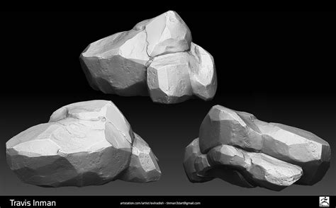 ArtStation - Zbrush Sculpt - Rock