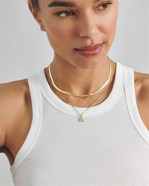 Blue Topaz Charm Pendant - December Birthstone Jewellery – EDGE of EMBER