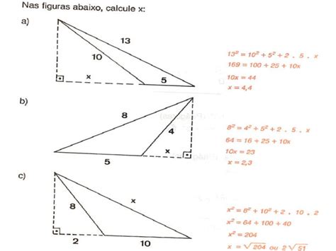 Relações Métricas Num Triângulo Retângulo