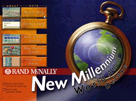 WinWorld: Rand McNally New Millennium World Atlas 1997