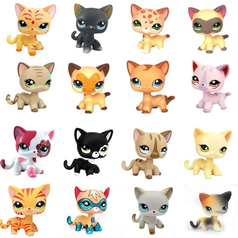 LPS Pet Shop Toys Dolls Rare Short Hair Cat Great Dane Dog Collection Classic Animal Action ...