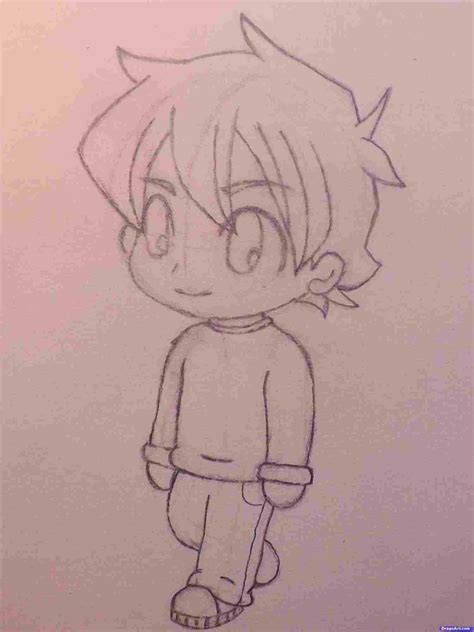 Easy Anime Boy Drawing at PaintingValley.com | Explore collection of ...