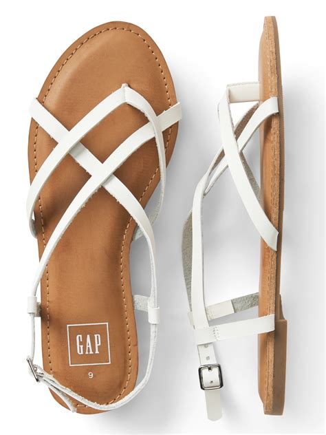 strappy flat sandals gap