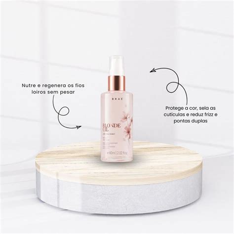 Braé Blonde - Óleo Capilar Nutrição Fios Loiros - 60ml - Pague Menos