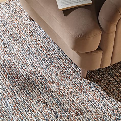 Aurora Hand Braided Bronze & Teal Jute Rug | daals