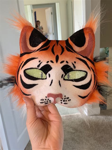 siberian tiger therian mask etsy