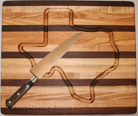 Buy Texas Map Hardwood Cutting Board Unique Texas Kitchen Decor