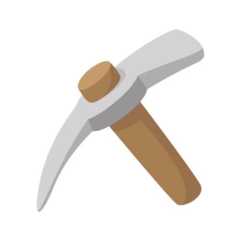 pickaxe cartoon icon  vector art  vecteezy