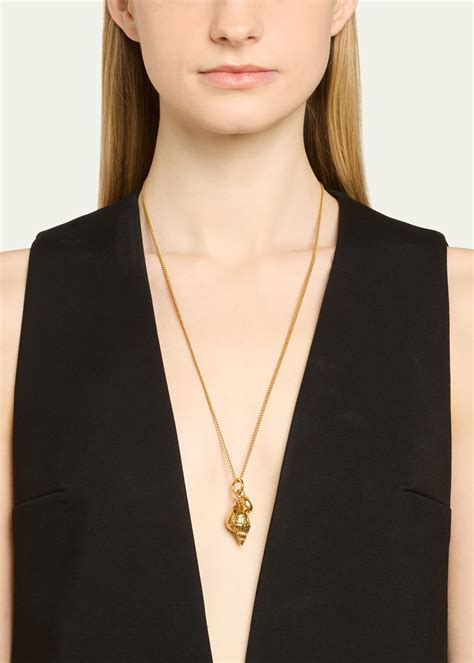 chloe  chloe shells pendant necklace bergdorf goodman