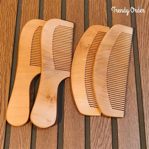 Wooden Comb Set of 4 | Best Wooden Hair Combs