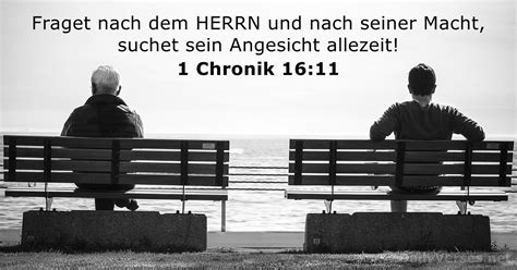 1 Chronik 16:11 - Bibelvers - DailyVerses.net