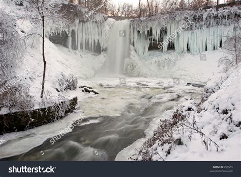 Minnehaha Falls Minneapolis Minnesota Winter Stock Photo 790555 ...