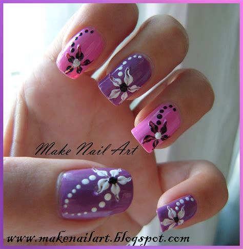 Easy And Beautiful Flower Nail Art Tutorial | Floral nail art, Flower ...