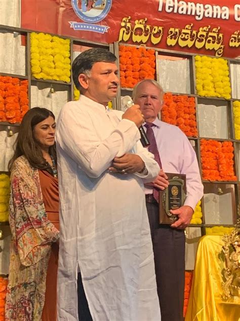 consul general dr tv nagendra prasad   padmavathi  joined