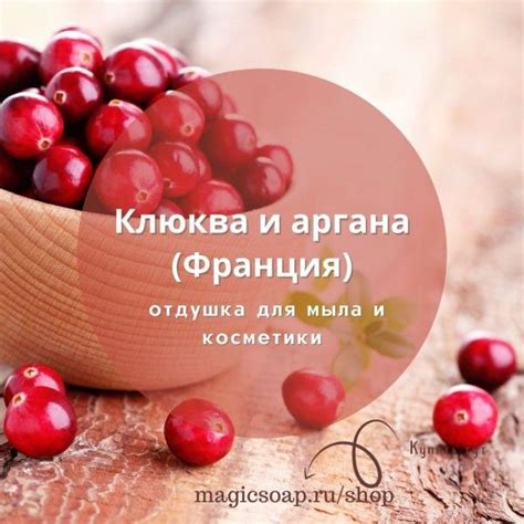 "Клюква и аргана" - отдушка для мыла и косметики | Клюква, Мыло, Косметика