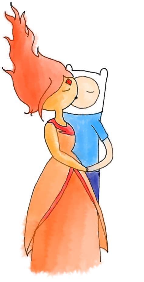 Flame Princess and Finn by Pretzelweather on DeviantArt