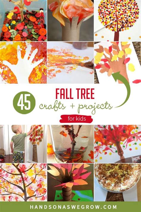 45 Fall Tree Crafts that are Gorgeous for Kids to Make