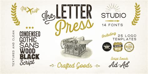 Letterpress Studio Font | Fontspring