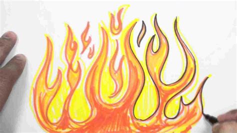 Realistic Flame Drawing at PaintingValley.com | Explore collection of ...
