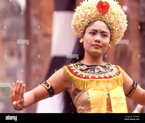 indonesia bali ubud dancer stock photo alamy