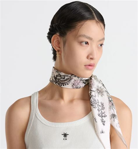 Dior Chardons Dior Diamond Powder Pink Silk Twill | DIOR