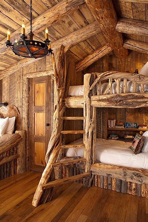 Дизайн интерьера спальни в деревенском стиле. Фото 3 | Cabin bunk beds ...
