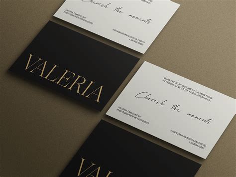 Дизайн визиток для фотографа on Behance