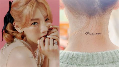 Tattoo Meaning: Girls' Generation TaeYeon's Cool, Serenity, And Purpose ...