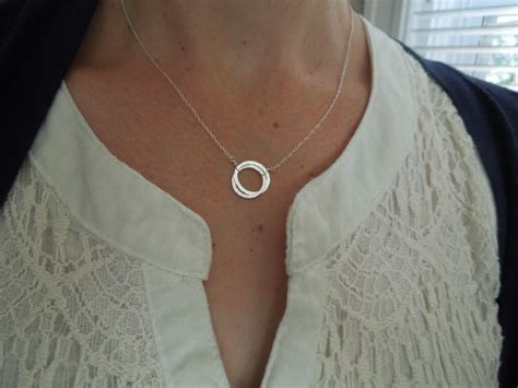Silver Necklace Dainty Silver Necklace Delicate Silver | Etsy