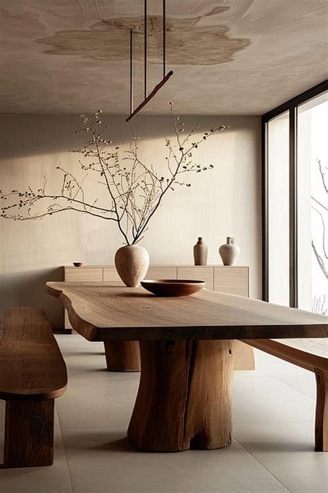 wabi sabi dining tables inviting simplicity   wabi sabi
