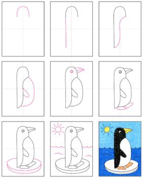 Draw an Easy Penguin by Art Projects for Kids | Teachers Pay Teachers