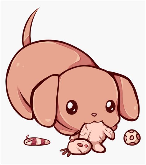 Kawaii By Dessineka On - Kawaii Cute Dog Wallpaper Cartoon, HD Png ...