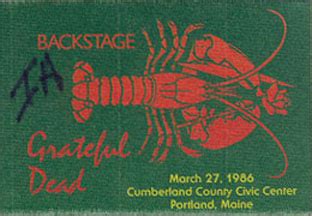 Grateful Dead - 1986-03-27 Cumberland County Civic Center, Portland, ME ...