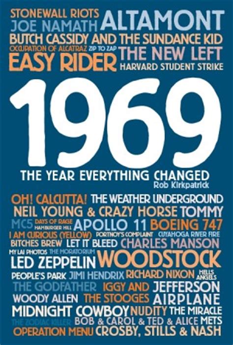 1969: The Year Everything Changed by Rob Kirkpatrick