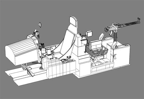 3d ju-87 cockpit model