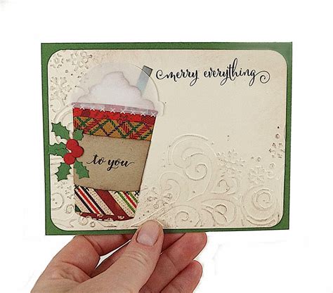 Christmas Card Making Kits For Adults Coffee Cards DIY Kit | Etsy