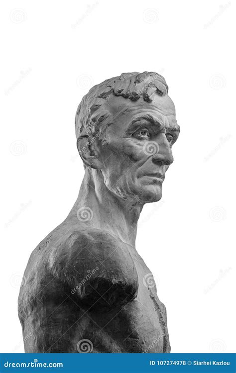 Busto Bianco Del Gesso, Ritratto Scultoreo Del Master Fotografia Stock ...