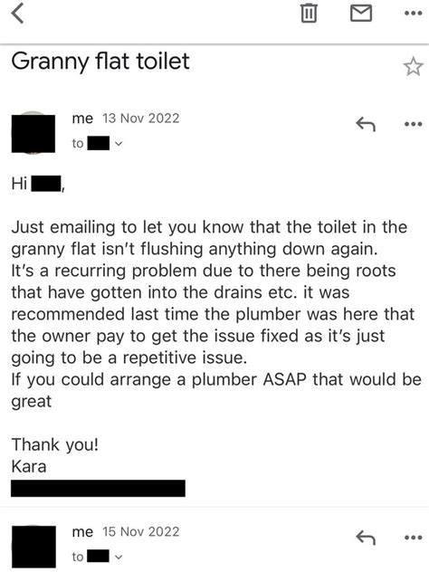 queensland renter forced pee  sink  nightmare scenario newscom