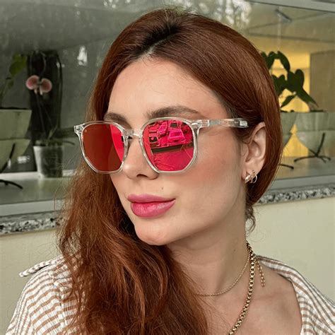 Oculos De Sol Esportivo Feminino - Óculos de Sol Feminino Premium Hexagonal – Estilo Moderno Esportivo ...