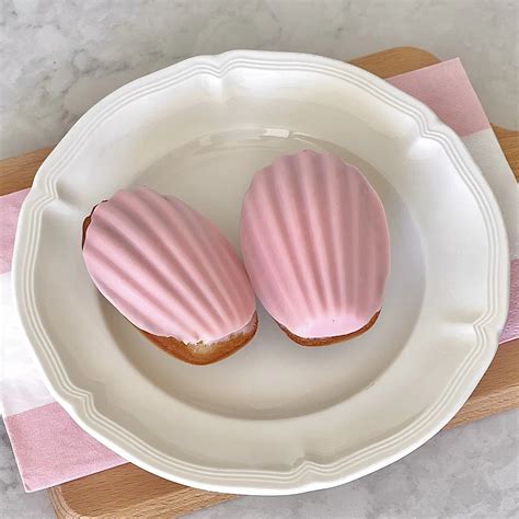 strawberry rose madeleines. — yujung.