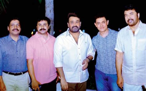 Aamir Khan’s dinner with South stars Dileep, Mohanlal and Mammootty