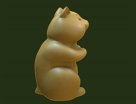 hamster model for 3d printing by LexTeh
