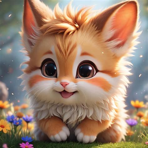 Premium Photo | Illustration of the cute cat illustration of the cute ...