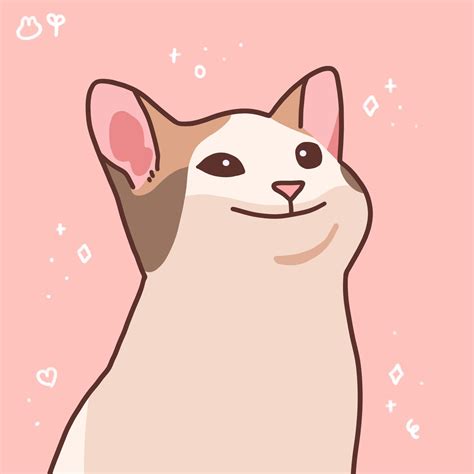 pop cat stickers etsy